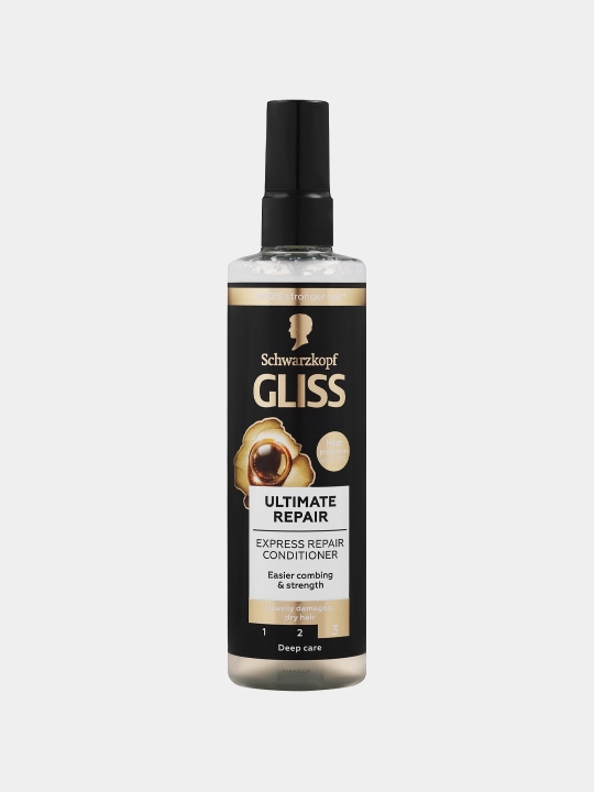 Gliss Ultimate Repair, спрей-кондиционер, интенсивный, питательный, восстанавливающий, 200 мл