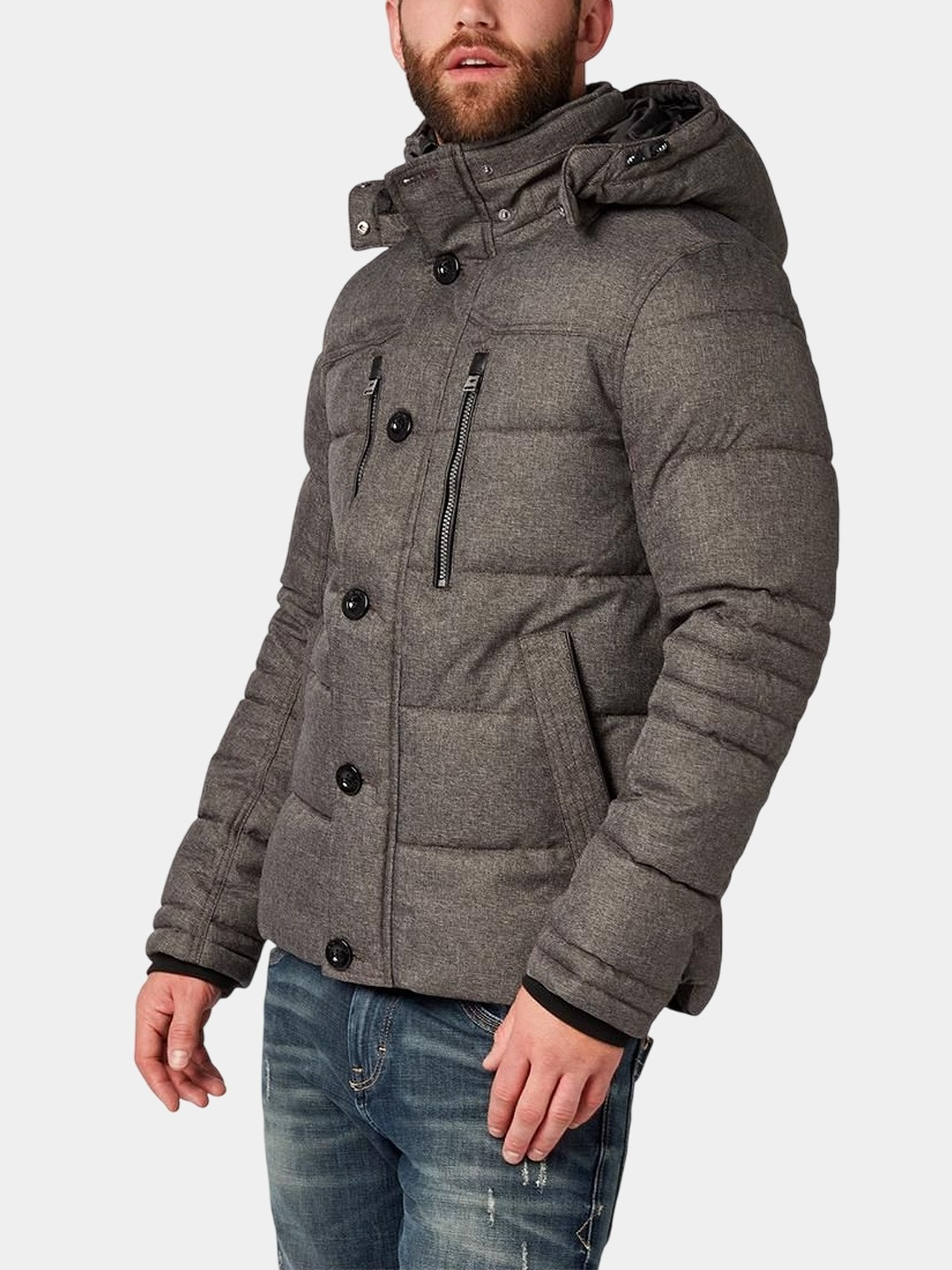 Nemis klassik erkaklar qishki kurtka Duppont Sorona Aura, -20S gacha qavilgan pat