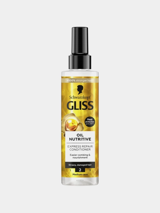 Gliss Oil Nutritive, несмываемый уход, ухаживающий, питательный, разглаживающий, 200 мл