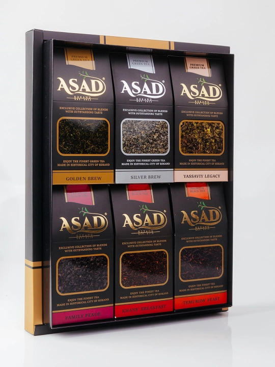ASADBOX. Подарочный набор чая  — 6 сортов по 100 г