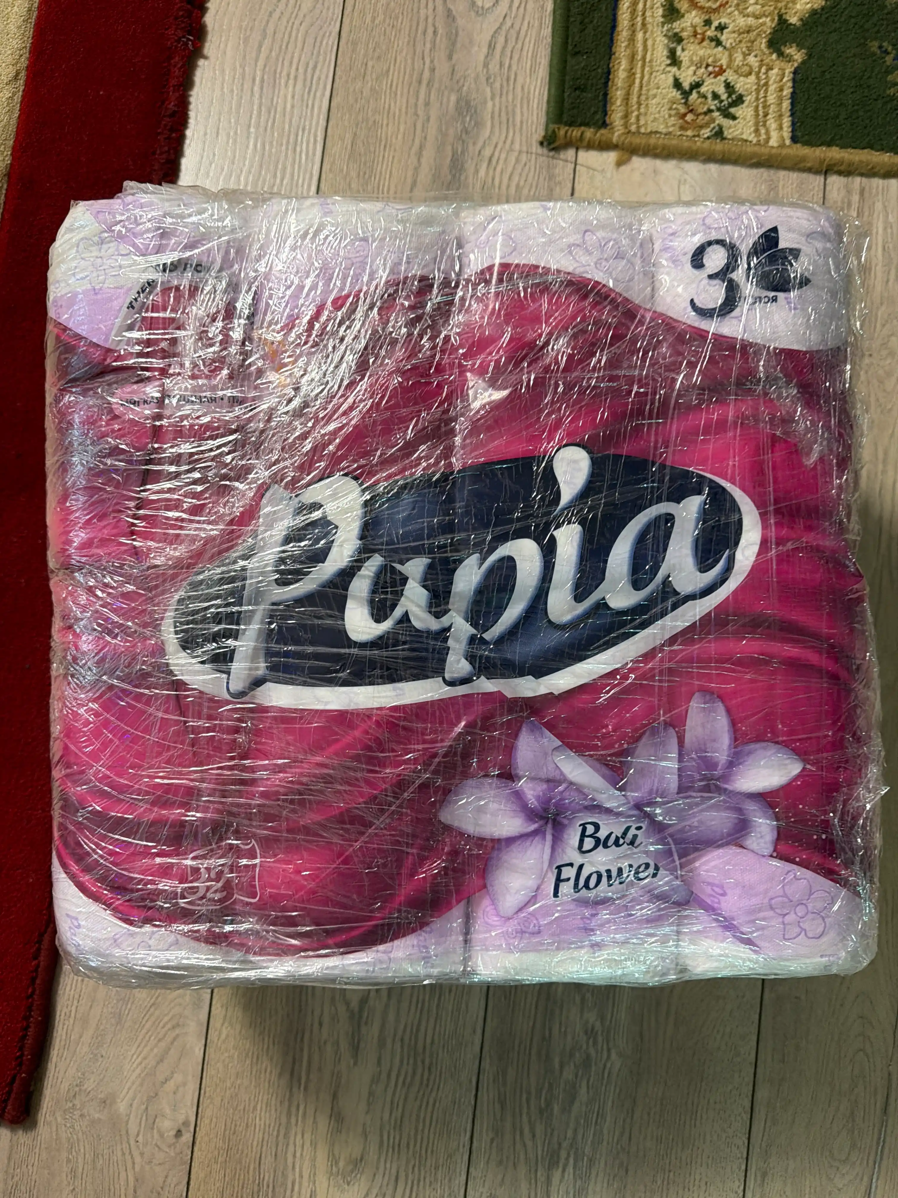 Tualet qog'ozi Papia Bali Flower, 3 qavatli 32 dona