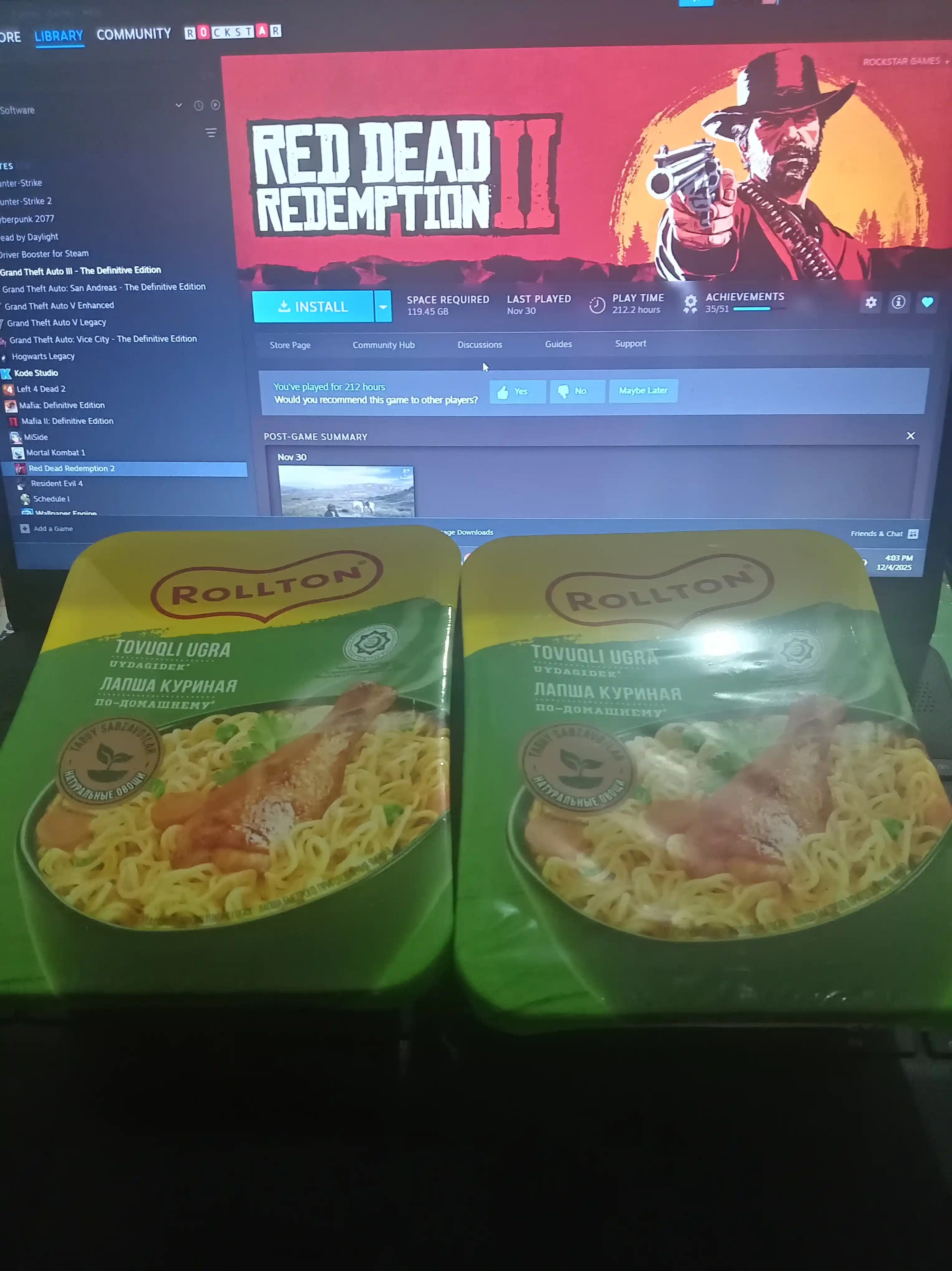Лапша быстрого приготовления ROLLTON курица 90гр