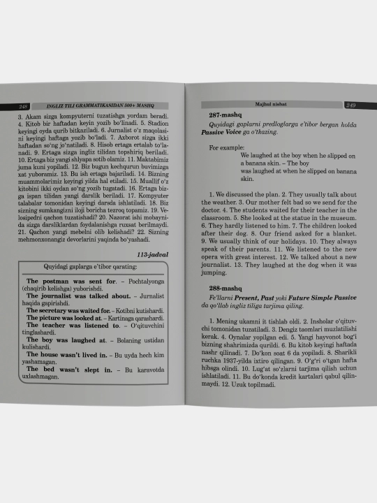 Golotsinskiy,Ingliz tili grammatika, Mashqlar to‘plami