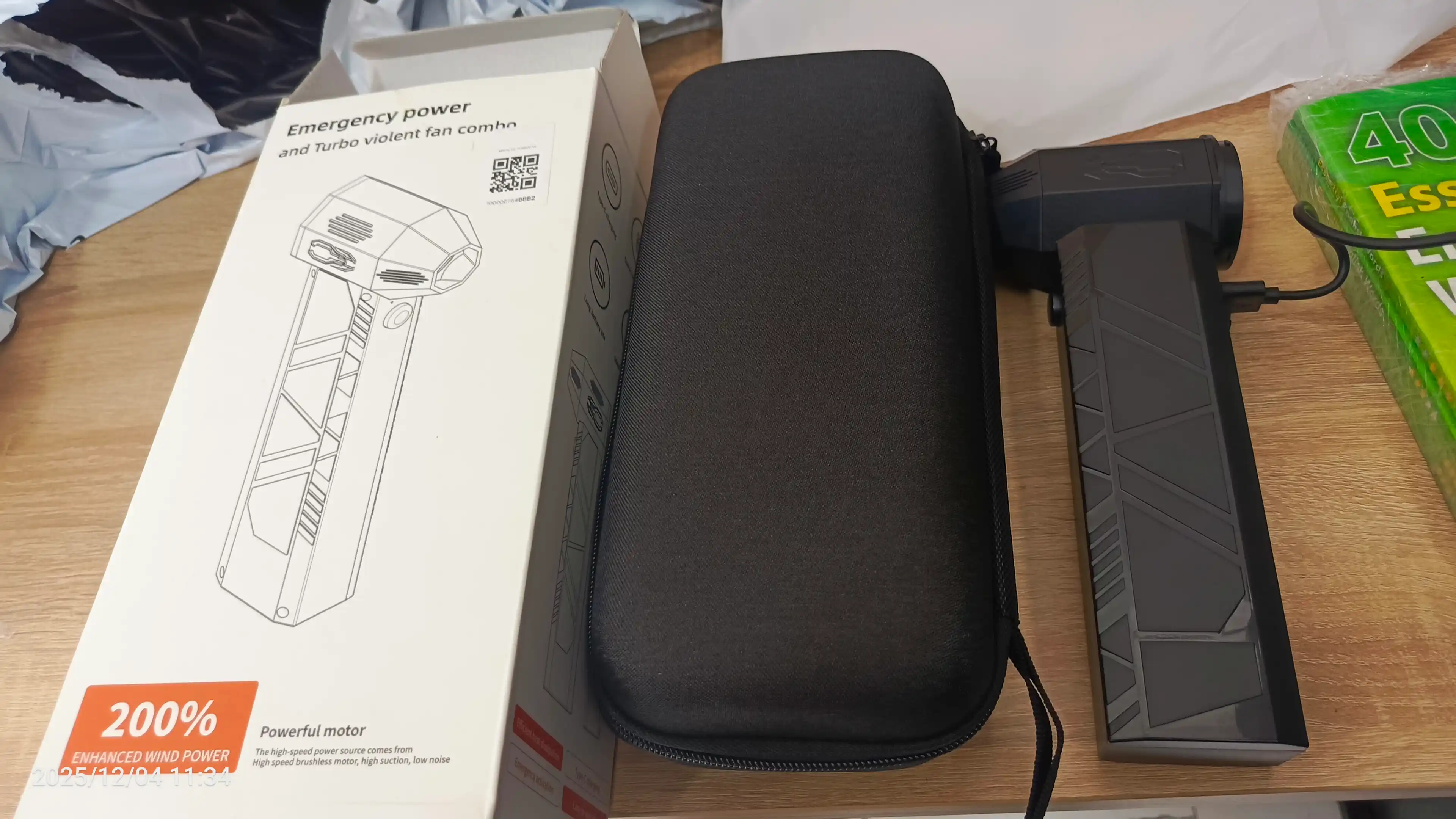 Ko‘p funksiyali avto favqulodda ishga tushirish, ventilyator va changyutgich Power bank