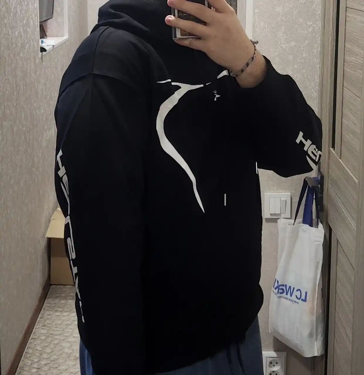 Худи оверсайз унисекс с принтом Hellstar, streetwear, Y2K