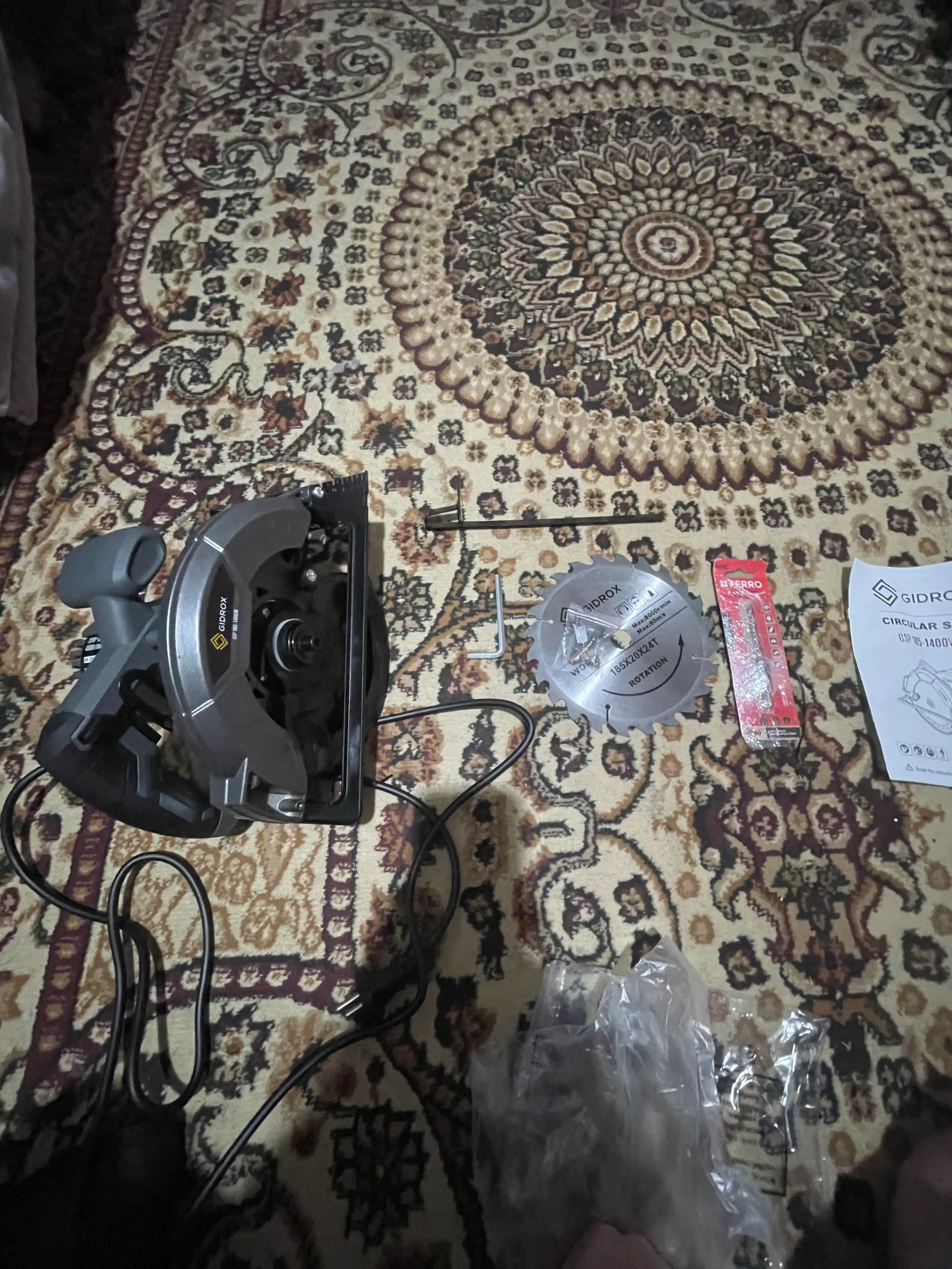 Elektr professional universal dumaloq arra, elektr arra Gidrox GSP-185