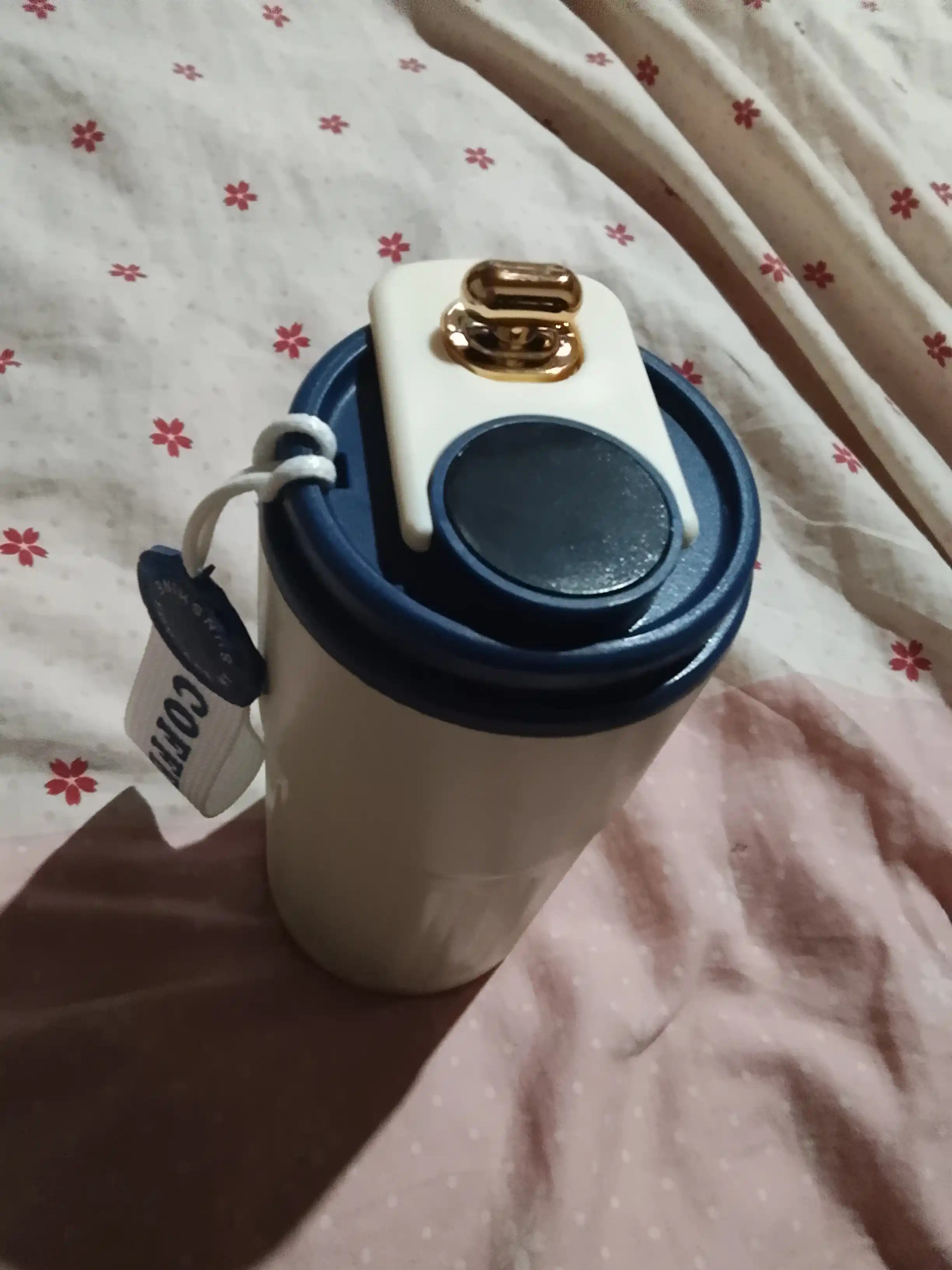 Termokrujka qahva uchun, termos krujka, harorat sensori bilan, 460 ml