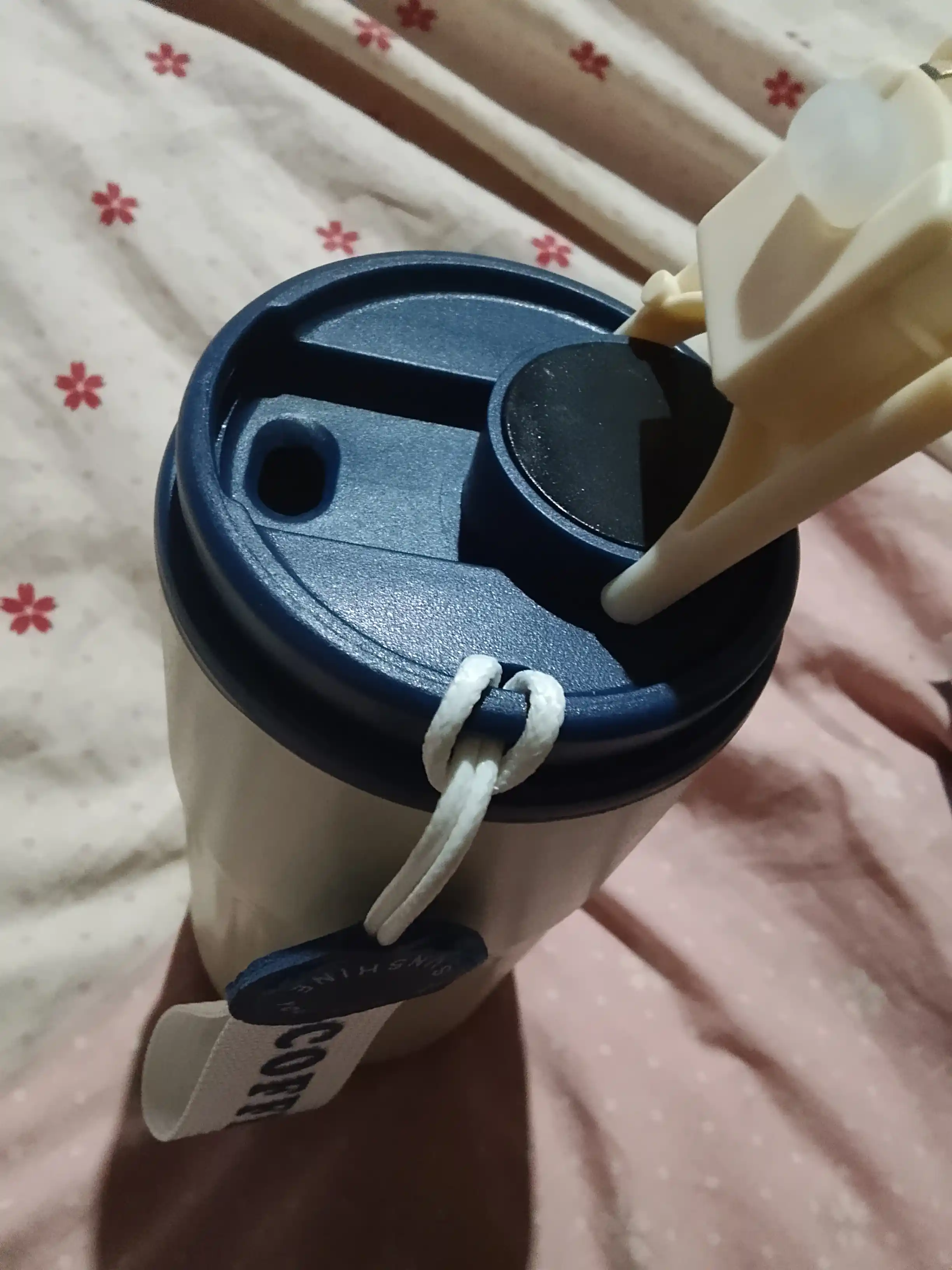 Termokrujka qahva uchun, termos krujka, harorat sensori bilan, 460 ml