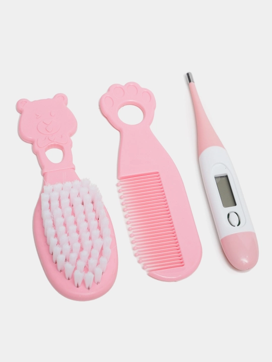 Yangi tug'ilgan chaqaloqlarni parvarish qilish to'plami, taroq, qaychi, aspirator, 10 dona