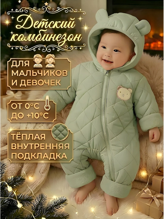 Детская одежда, тёплые и мягкие комбинезоны и куртки для девочек и мальчиков