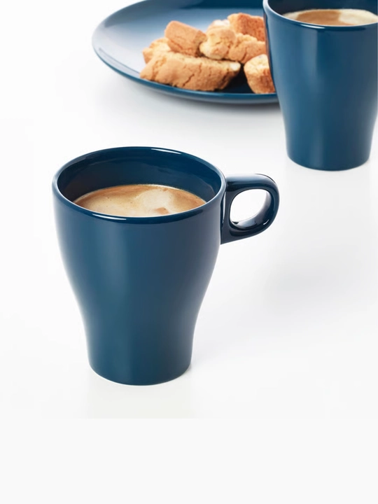 Кружка IKEA FÄRGRIK, 250 мл, керамическая чашка для чая, кофе, микроволновки, посудомойки