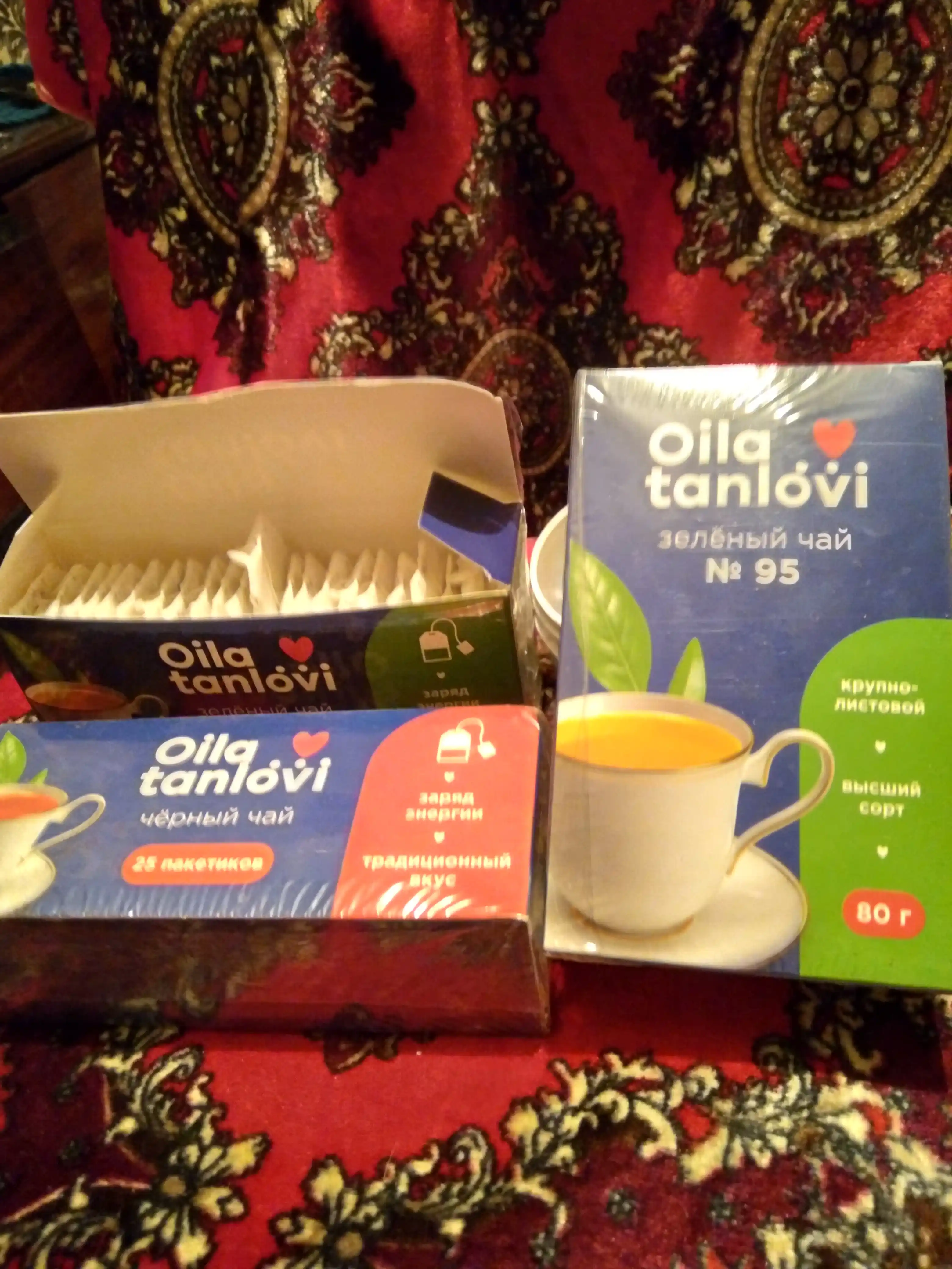 Ko'k choy Oila tanlovi №95, 80 g