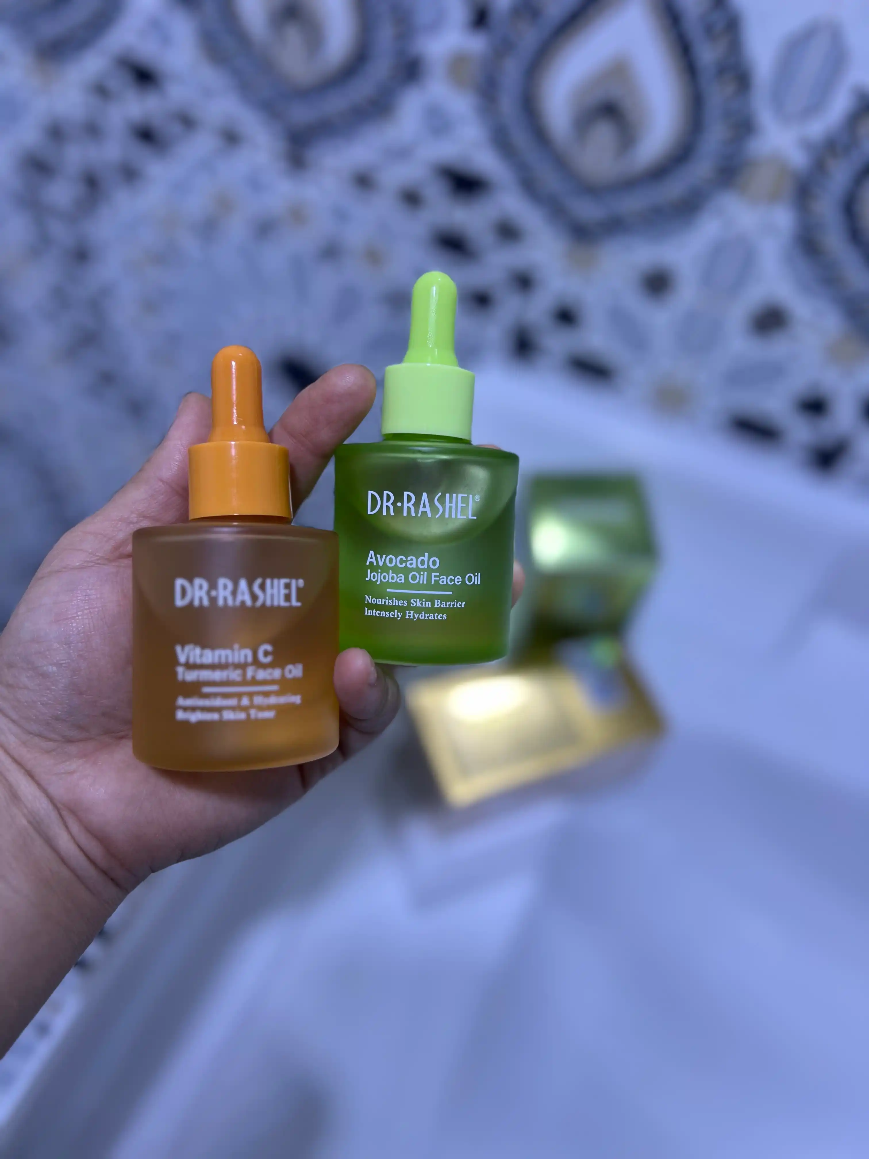Dr.Rashel’ning C va E vitaminlari, retinol va na’matak qo‘shilgan yuz uchun moyi, 35 ml