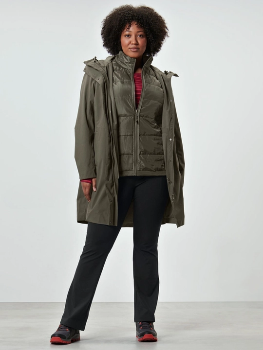 Parka 2 tasi 1 da, S 42-44, М 46-48, XL 54-56, ayollar kiyimi - 