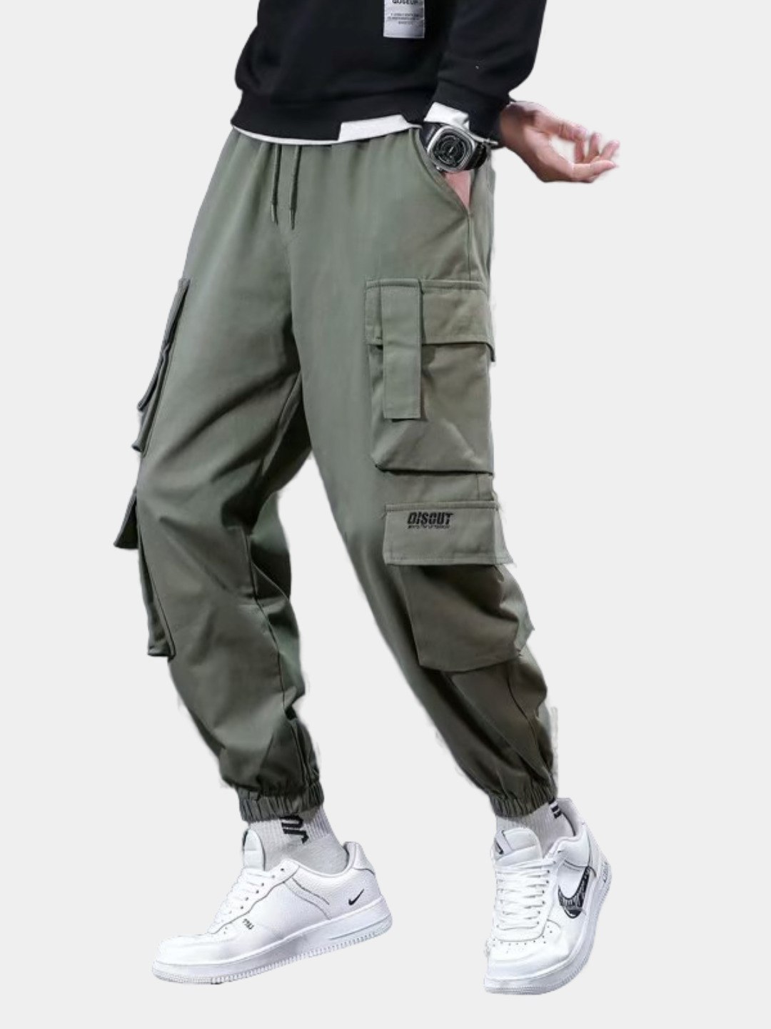 Erkaklar jogger shimlari, kargo uslubidagi sport shimi, kundalik qulay kiyim, M-XXXL