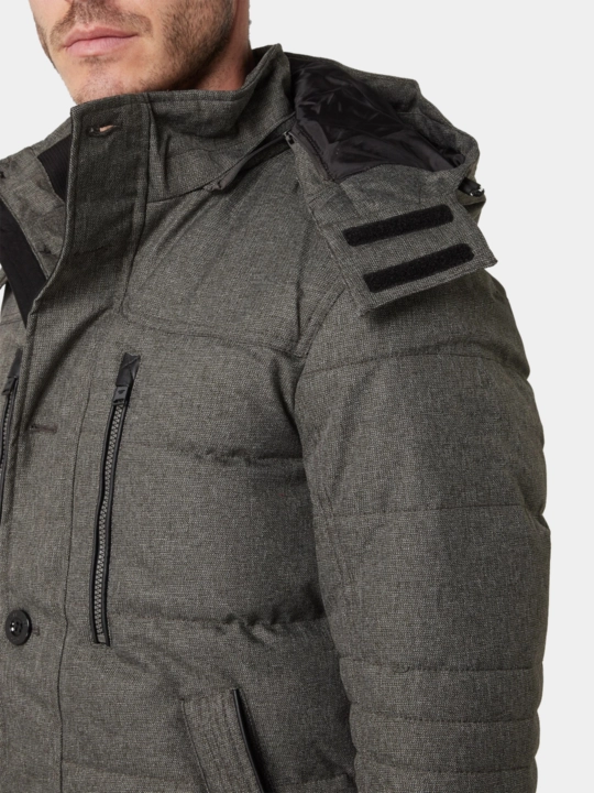 Qishki kurtkalar erkaklar uchun, Duppont Sorona jigarrang, biznes klassikasi, -20°C gacha