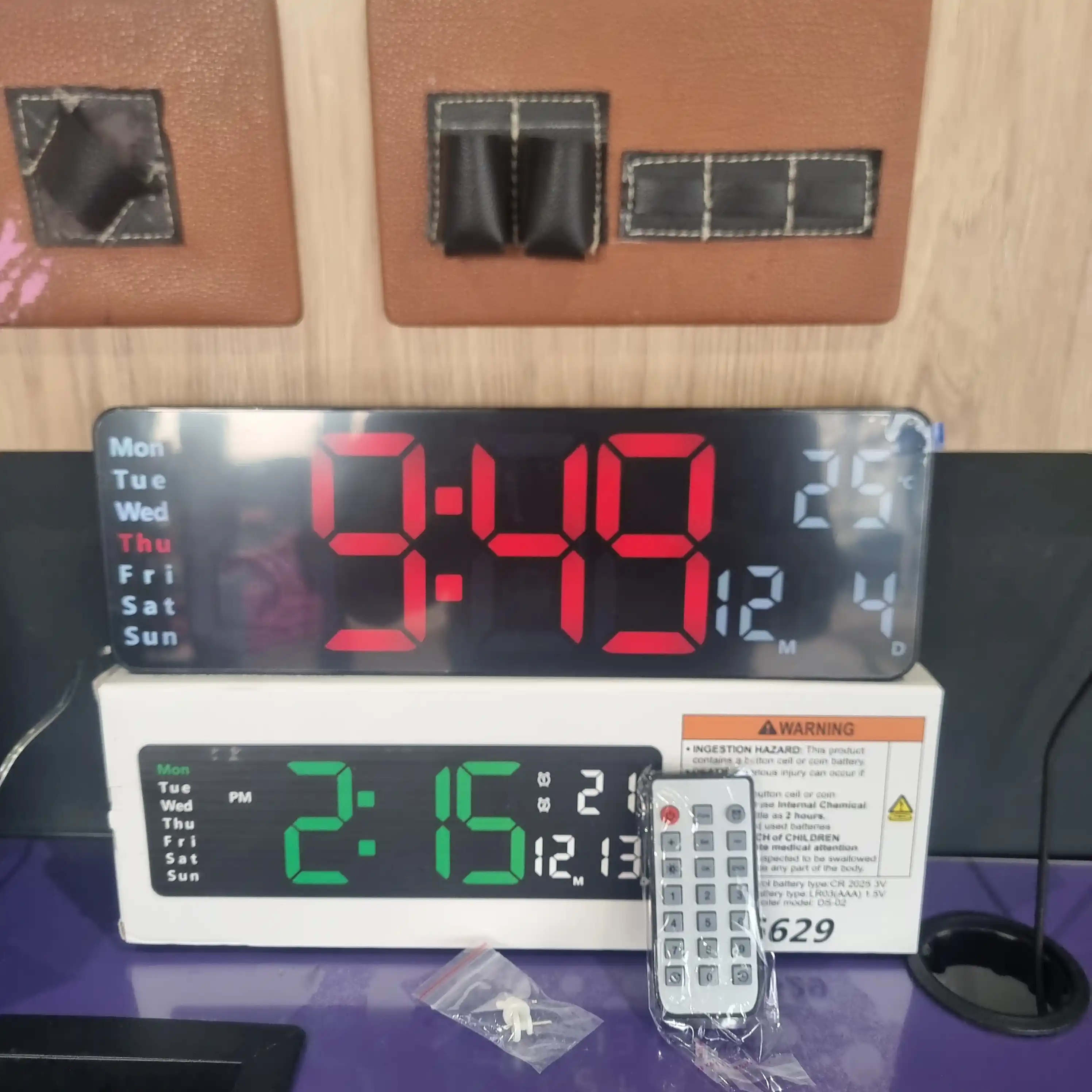 Elektron stol soati, budilnik, kalendar, xona harorati o'lchovchi, aqlli soat