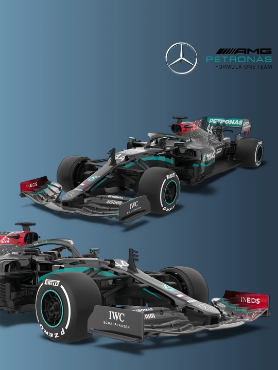 Masofadan boshqariladigan elektr Formula-1 Mercedes 1:18 poyga modeli