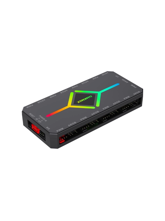 GameMaxV4.0 ARGB  Hub Controller - yoritish va ventilyatorlar uchun DM pulti bilan - 