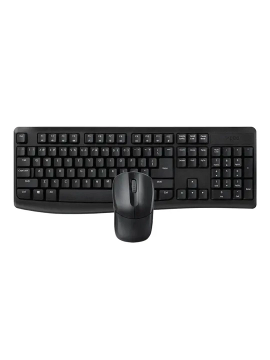 Rapoo X1800 Pro BK — Simsiz klaviatura va sichqoncha kombinatsiyasi (qora)