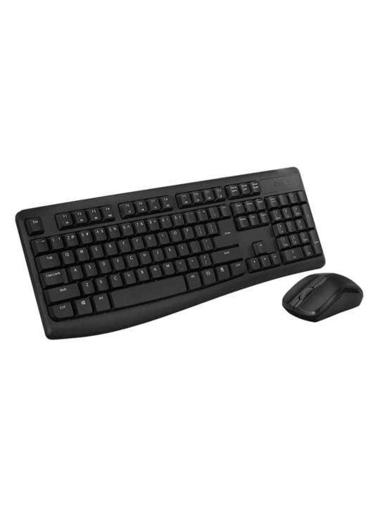 Rapoo X1800 Pro BK — Simsiz klaviatura va sichqoncha kombinatsiyasi (qora) - 