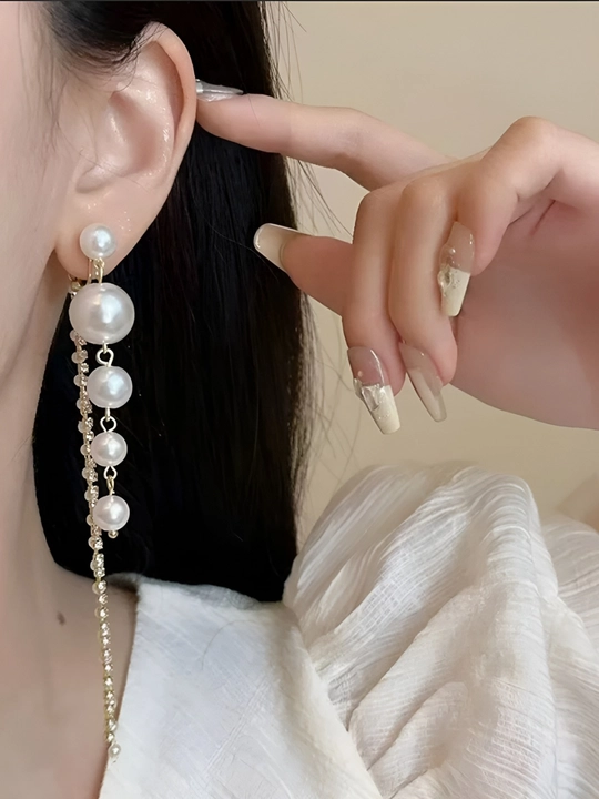Серьги женские, сережки с жемчугом, серьги гвоздики, серьги подвески