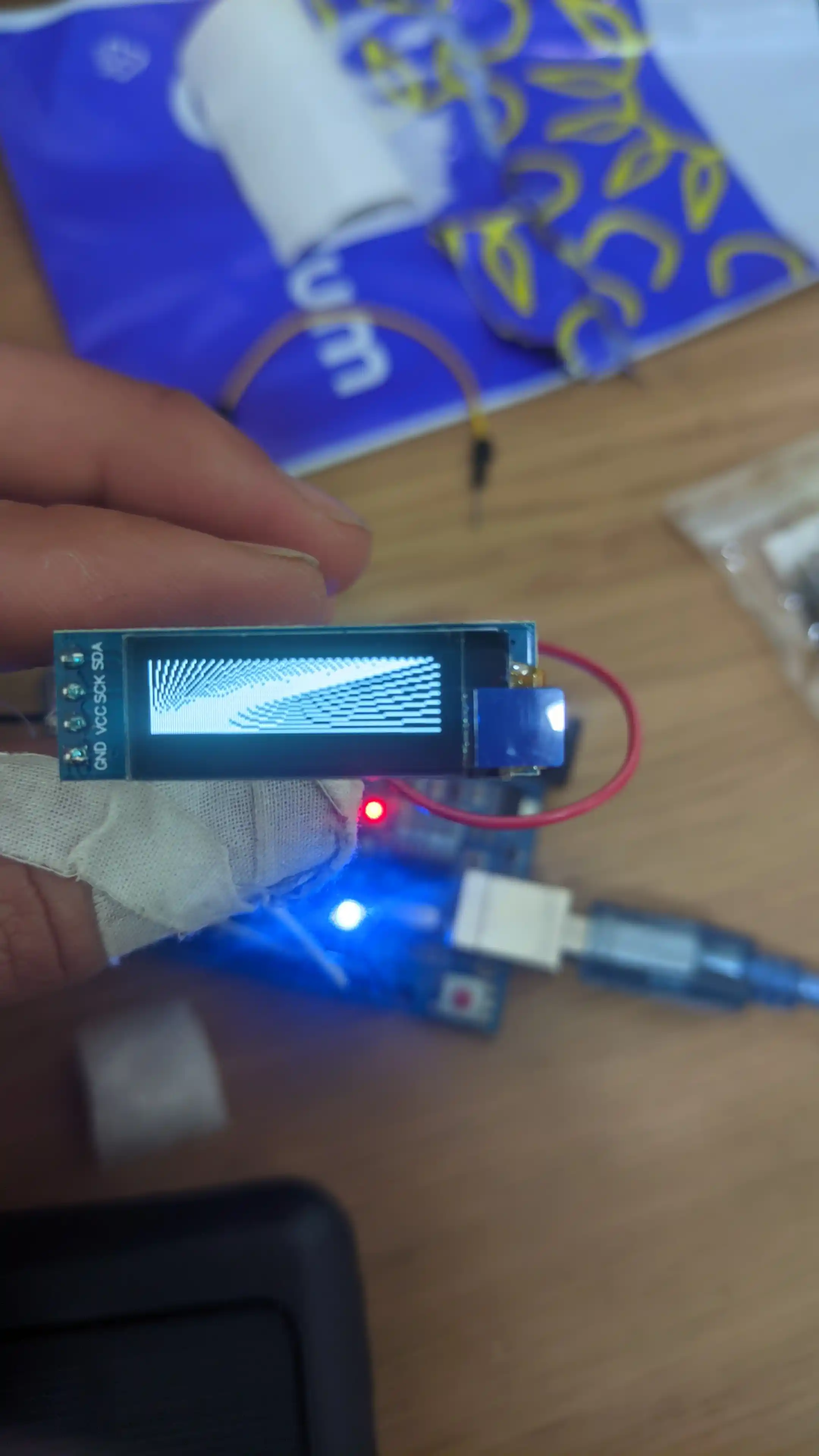 Arduino uchun ixcham OLED grafik displeylari, I2C/IIC, diagnali 0.91'/0.96'/1.3'
