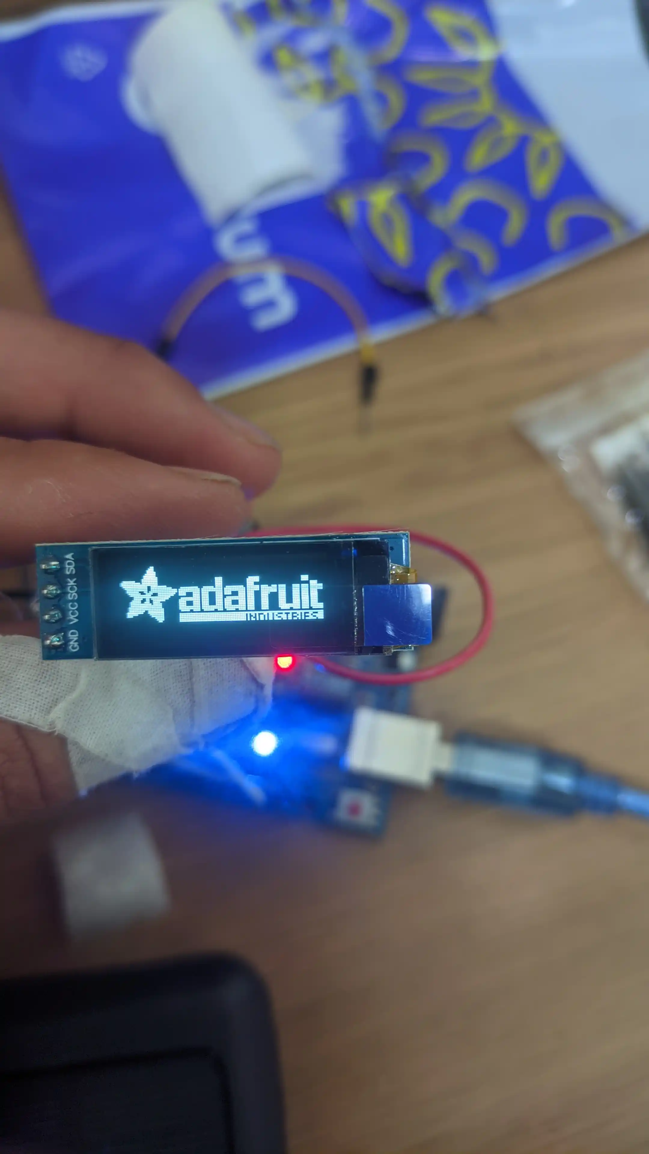 Arduino uchun ixcham OLED grafik displeylari, I2C/IIC, diagnali 0.91'/0.96'/1.3'