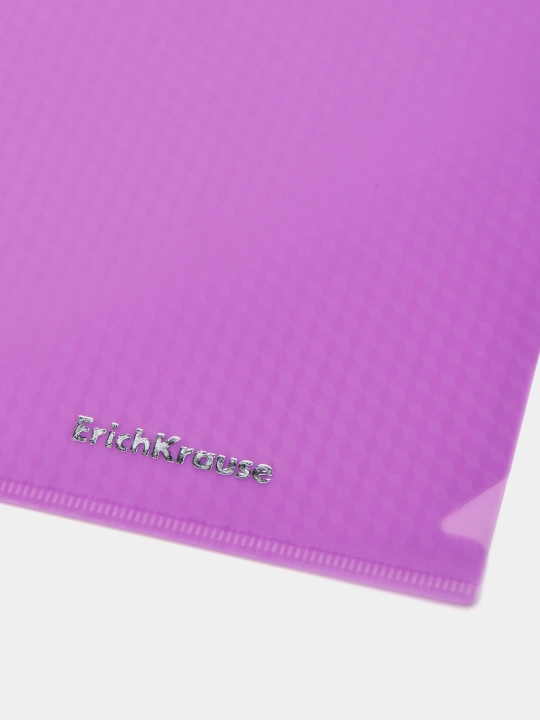 ErichKrause Diamond Vivid plastik burchak jildi, A4, yarim shaffof, 50160 assortimentli