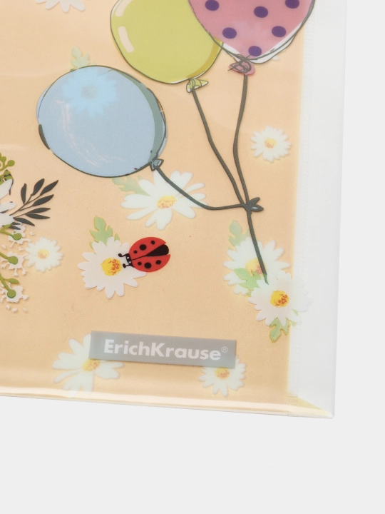 ErichKrause® Cute Animals, A4, 54909 Plastik tugmali konvert-papkalar