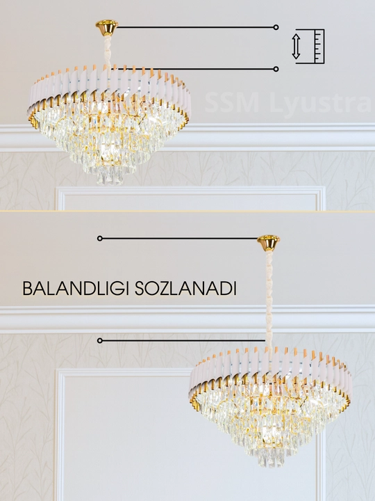 Klassik osma qandil – uy va ofis uchun yorqin chiroq 99005