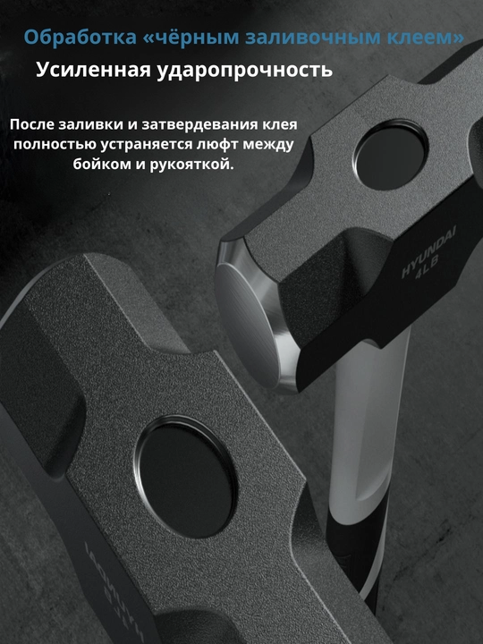 2/3/4-фунтовый восьмигранный молоток со стекловолоконной рукояткойHYUNDAI