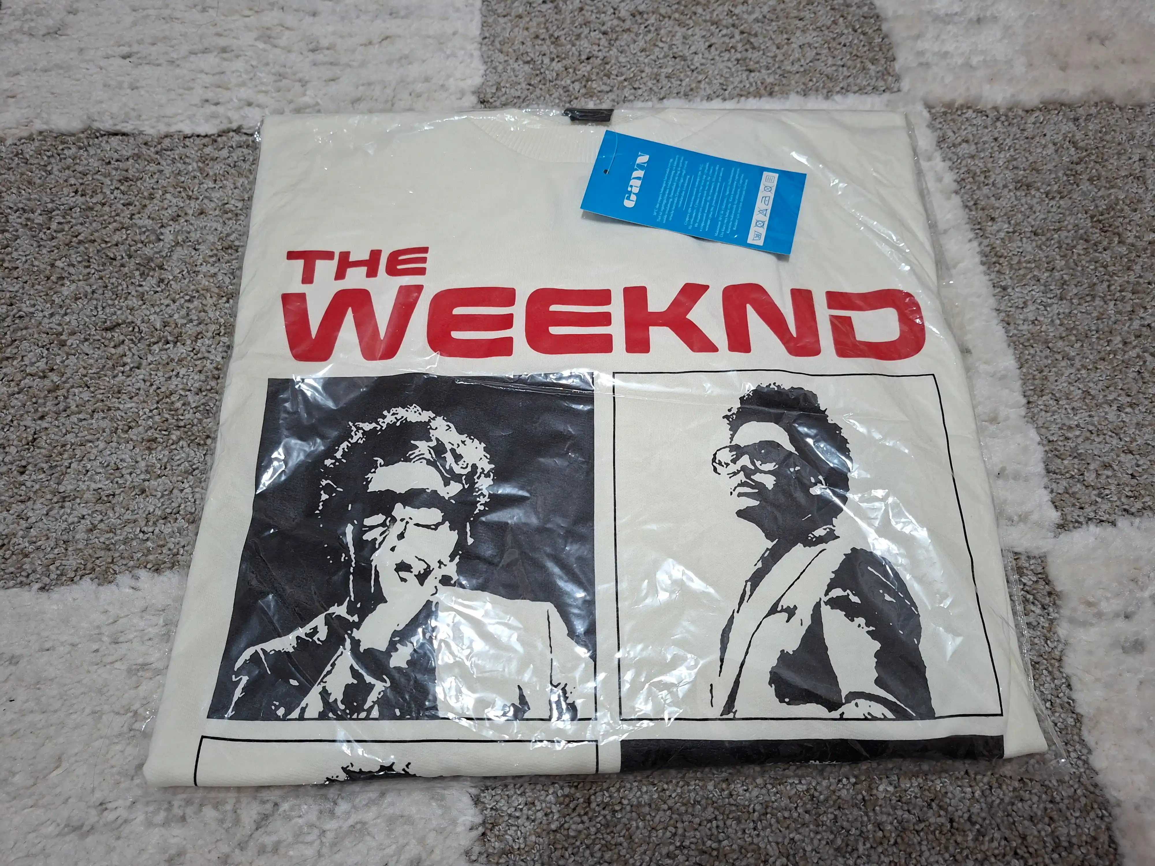 Erkaklar va ayollar uchun THE WEEKND, svitshoti uzun уegli, 80% paxta