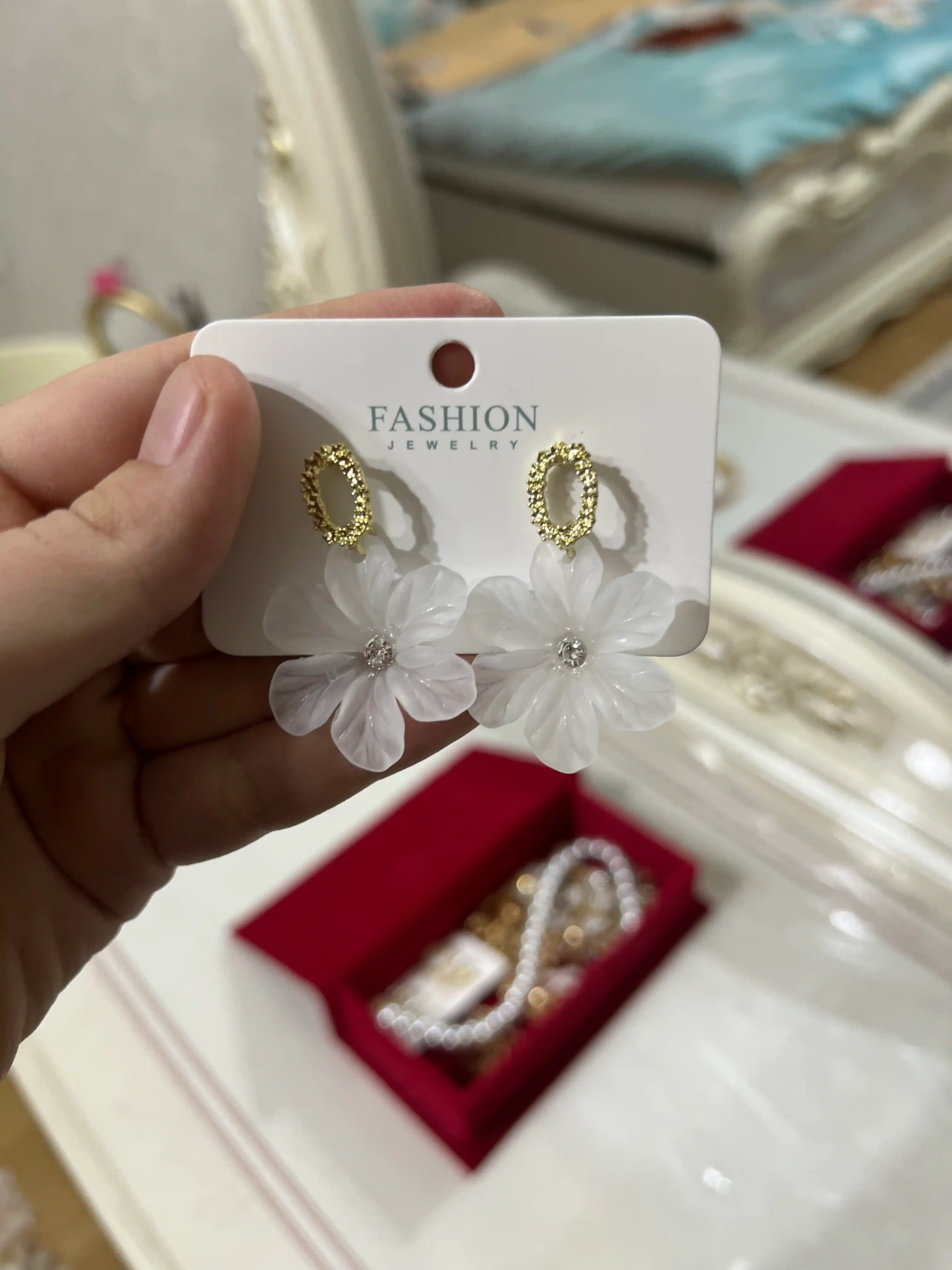 Серьги в форме цветка, женские серьги
