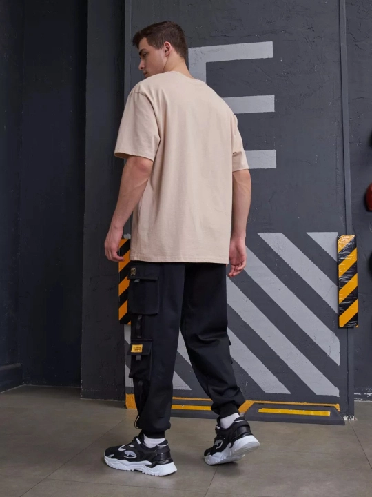 Erkaklar kargo shimlari, ko'p cho'ntakli sport uslubi, poliefir tolasi, razmer XS-4XL