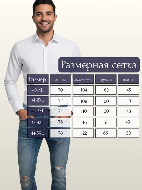 Мужская рубашка с длинным рукавом, белая, хлопок, прямой фасон, осень, весна