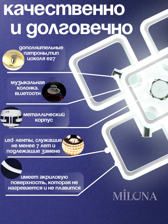 Shift uchun LED qandil, osma lyustra, zamonaviy lyustra, lyustra, 3 yorug'lik rejimi