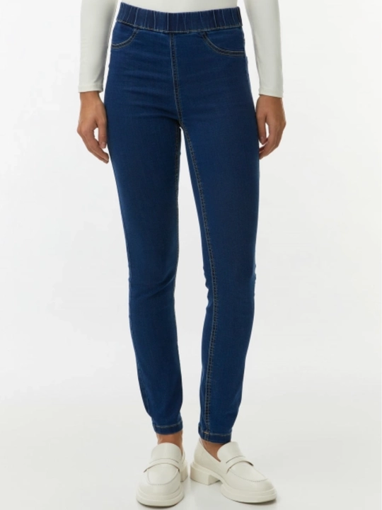 Denim ayollar jinsi shimlari, baland belli