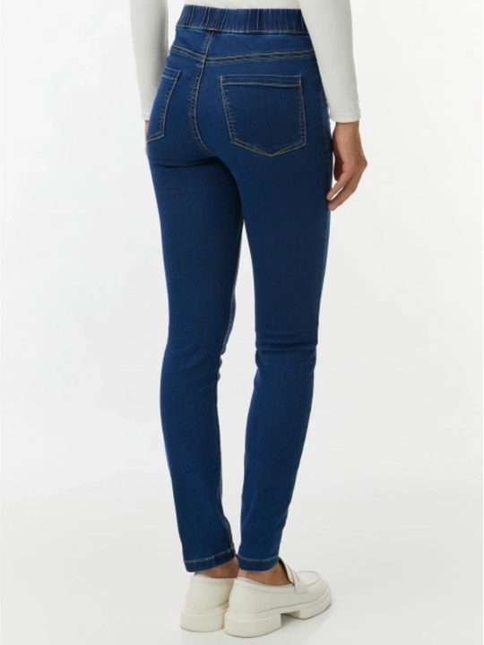 Denim ayollar jinsi shimlari, baland belli