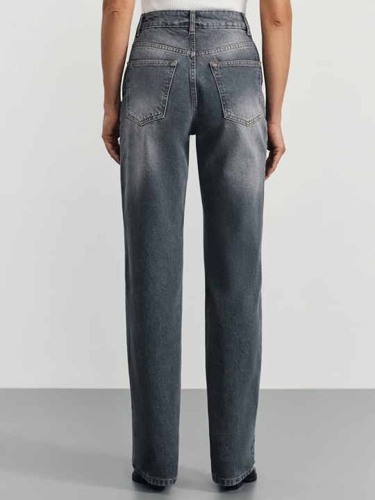 Джинсы женские Denim, с высокой посадкой