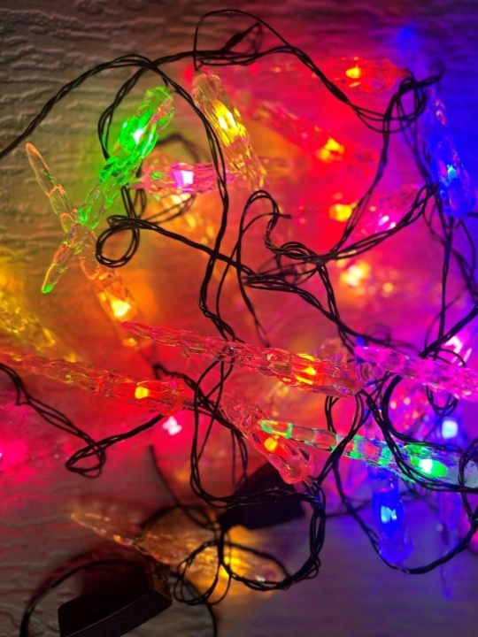 LED figura girlyanda 3, 6, 10 m, 4 xil shakl - 
