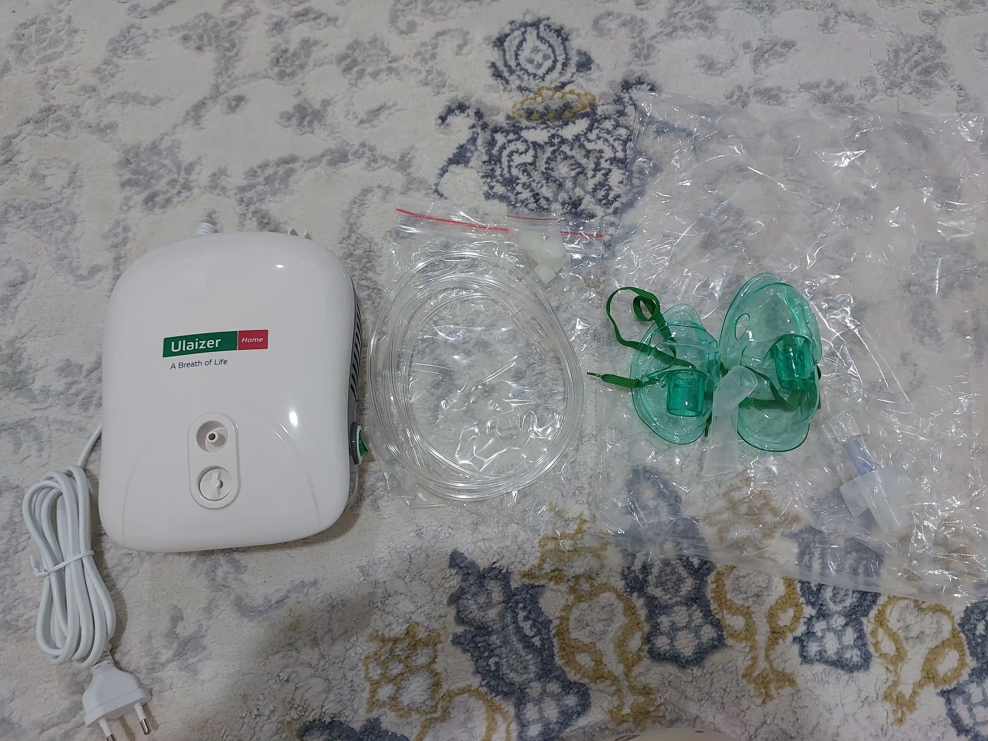 Ingalyator, nebulizer, kompressorli, Ulaizer home, bolalar va kattalar uchun, shovqinsiz