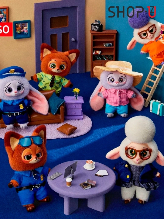 Мягкая игрушка Zootopia / Fuggler / Labubu / Wakuku / Stich / Cry Baby