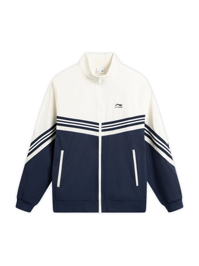Li-Ning Мужская куртка повседневная, лёгкая, удобная, на молнии, со стойкой