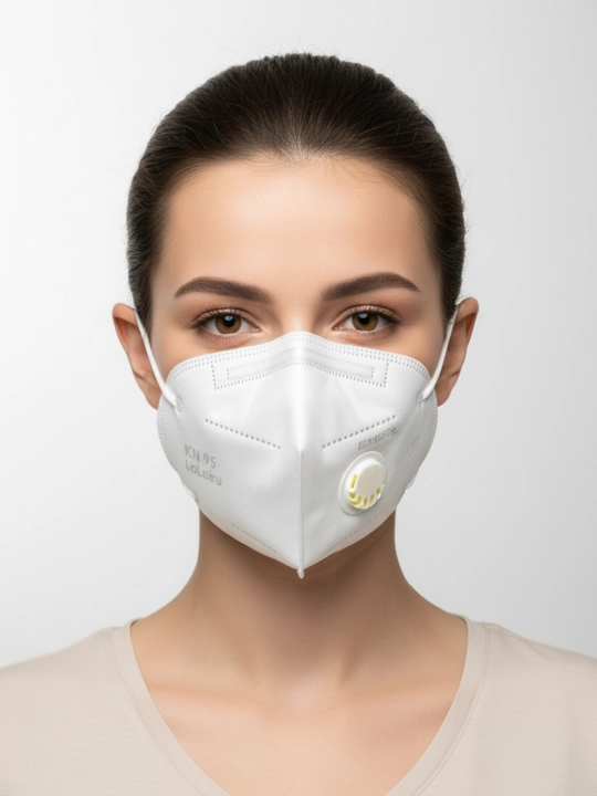Tibbiy niqob, KN 95 klapanli respirator, 20 dona - 