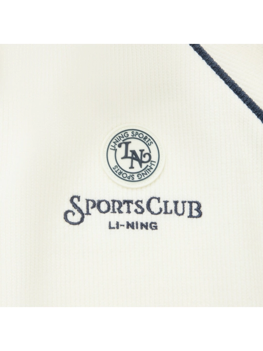 Li-Ning Ayollar sport svitshoti fermuarlı, baland yoqali, Sports Club uslubi
