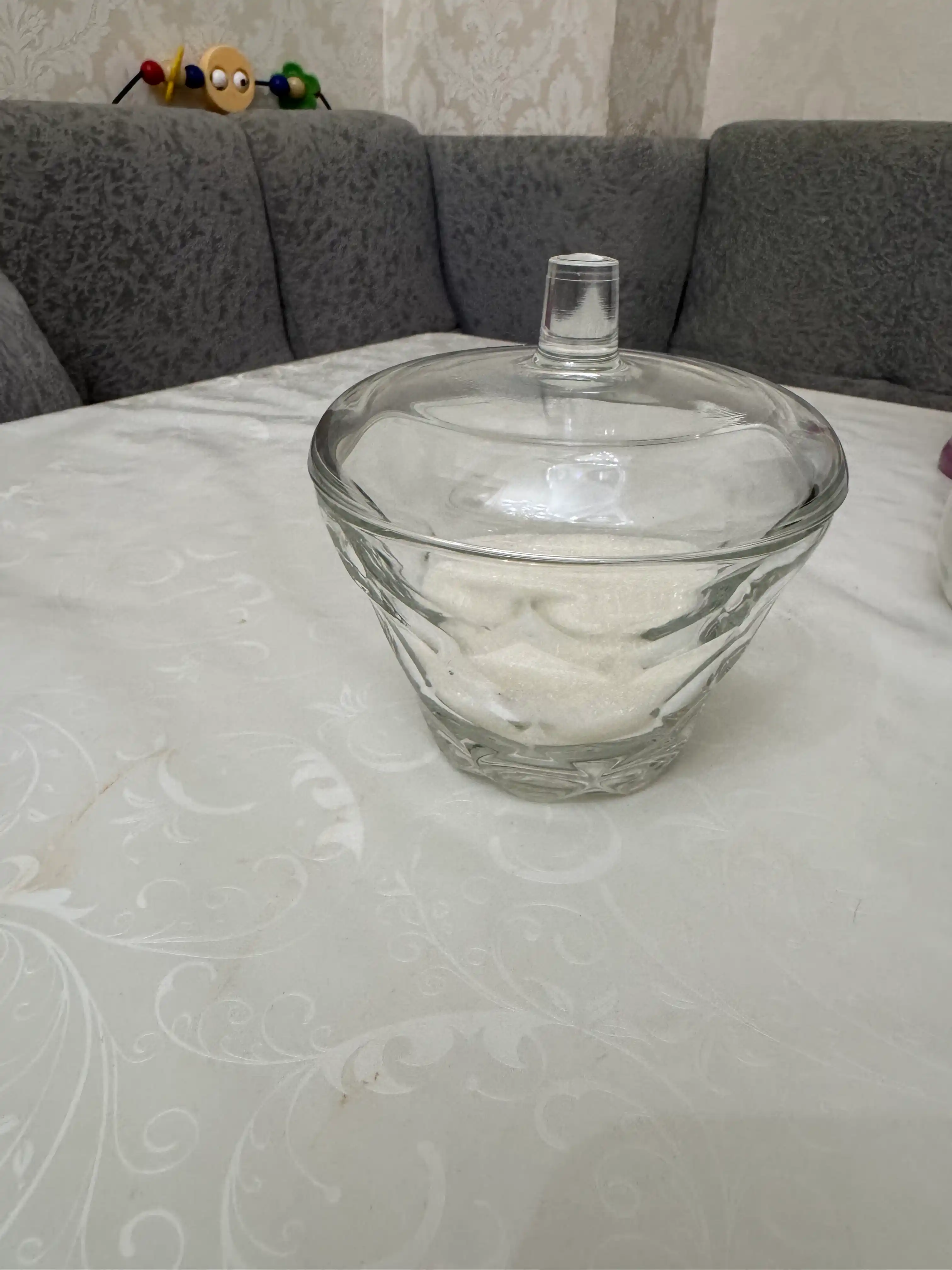 Сахарница стеклянная с крышкой, Luminarc