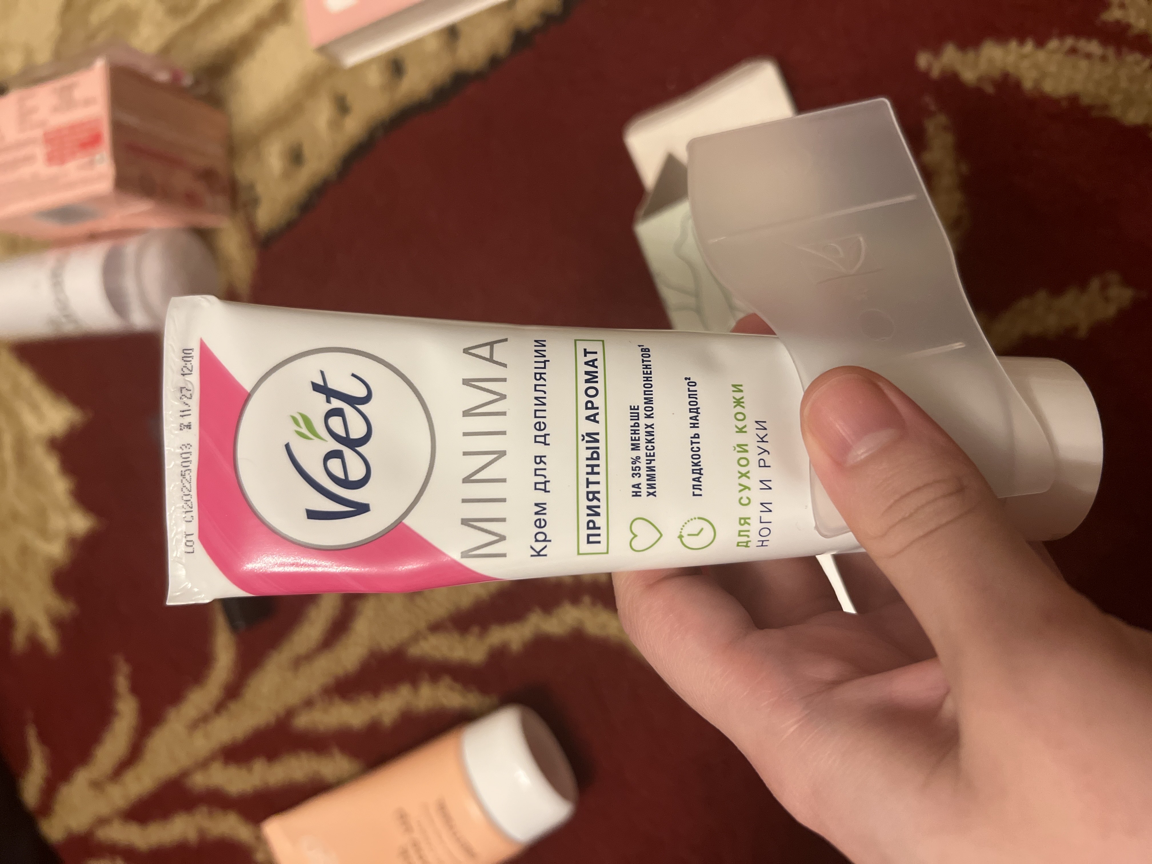 Depilatsiya uchun krem Veet, quruq teri uchun, 100 ml