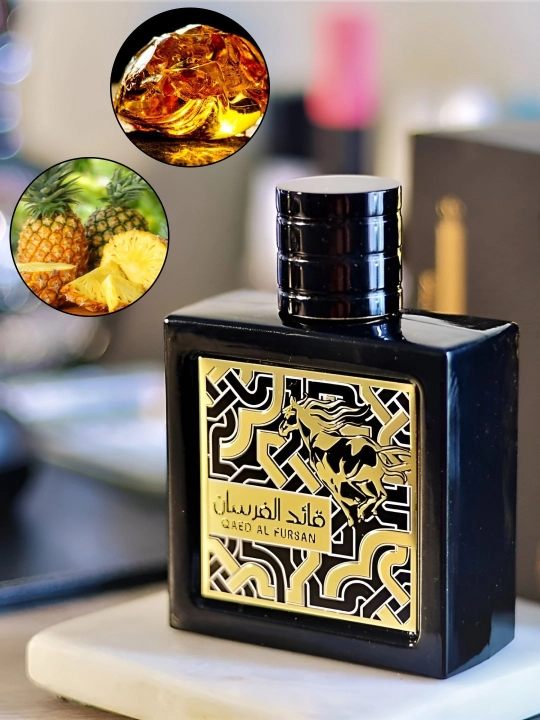 Parfyumlangan suv Lattafa Qaed Al Fursan erkaklar uchun, 90 ml