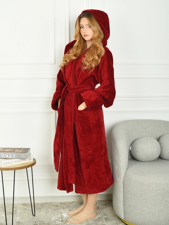 Банный халат махровый FORRIS HOME 100% хлопок, женский, мужской, для бани, сауны и спа